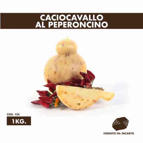 Caciocavallo al Peperoncino 1kg Castelluccio Food per pizzerie e ristoranti