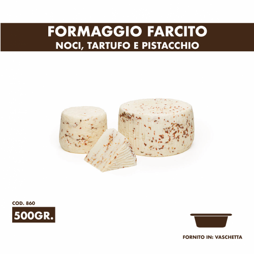 Formaggio farcito con noci tartufo e pistacchio 500gr Castelluccio Food