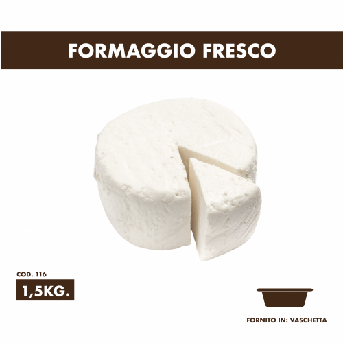 Formaggio Fresco 1,5kg in vaschetta Castelluccio Food per gastronomia