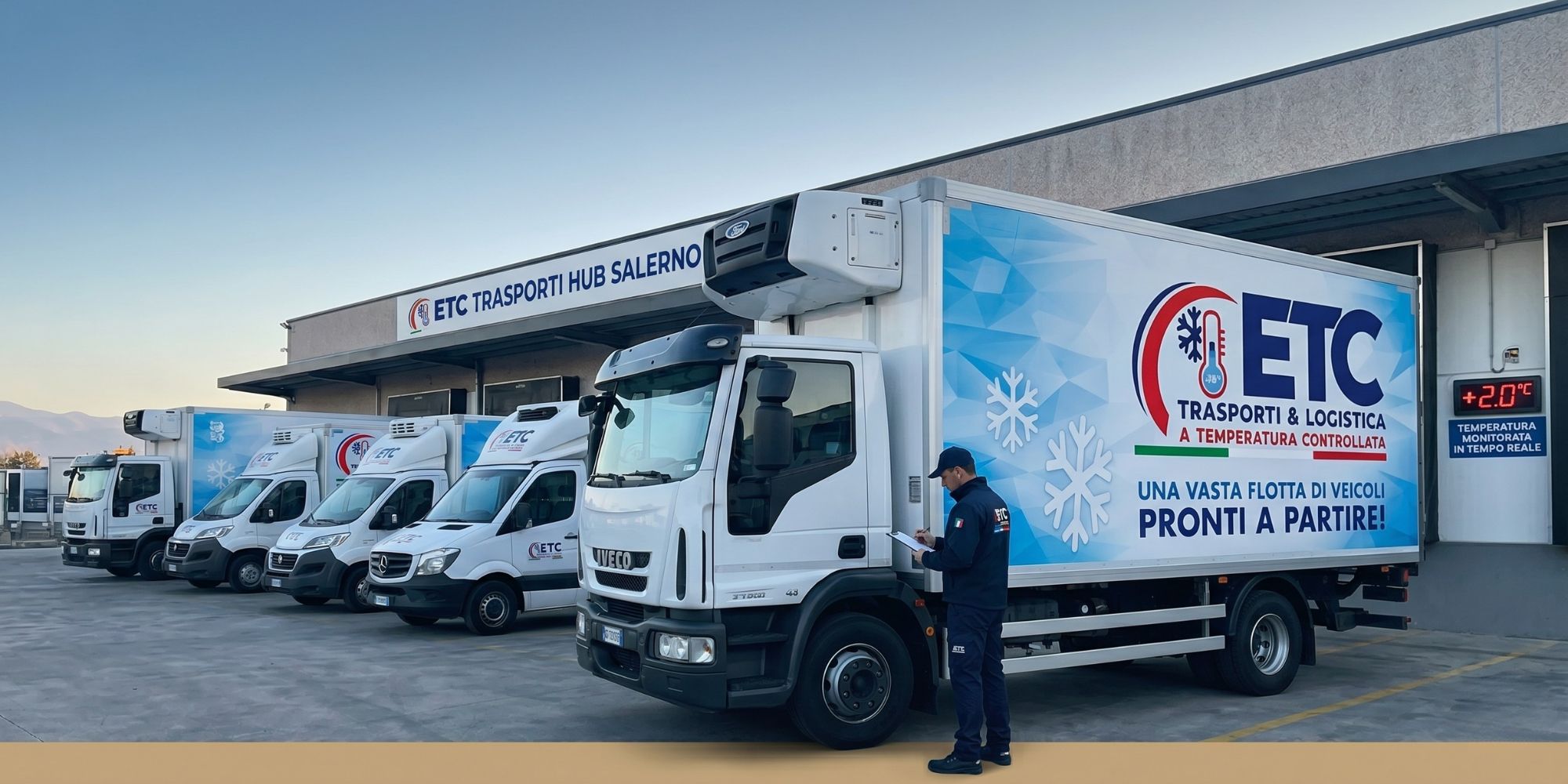 Trasporto refrigerato e logistica per pizzerie flotta ETC Castelluccio Food