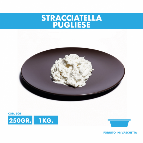 Stracciatella Pugliese 250gr e 1kg Castelluccio Food fornitore pizzerie